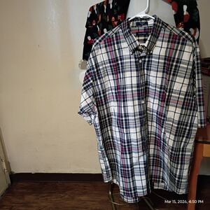 Nautica Men's Multicolor Plaid Button Down Shirt